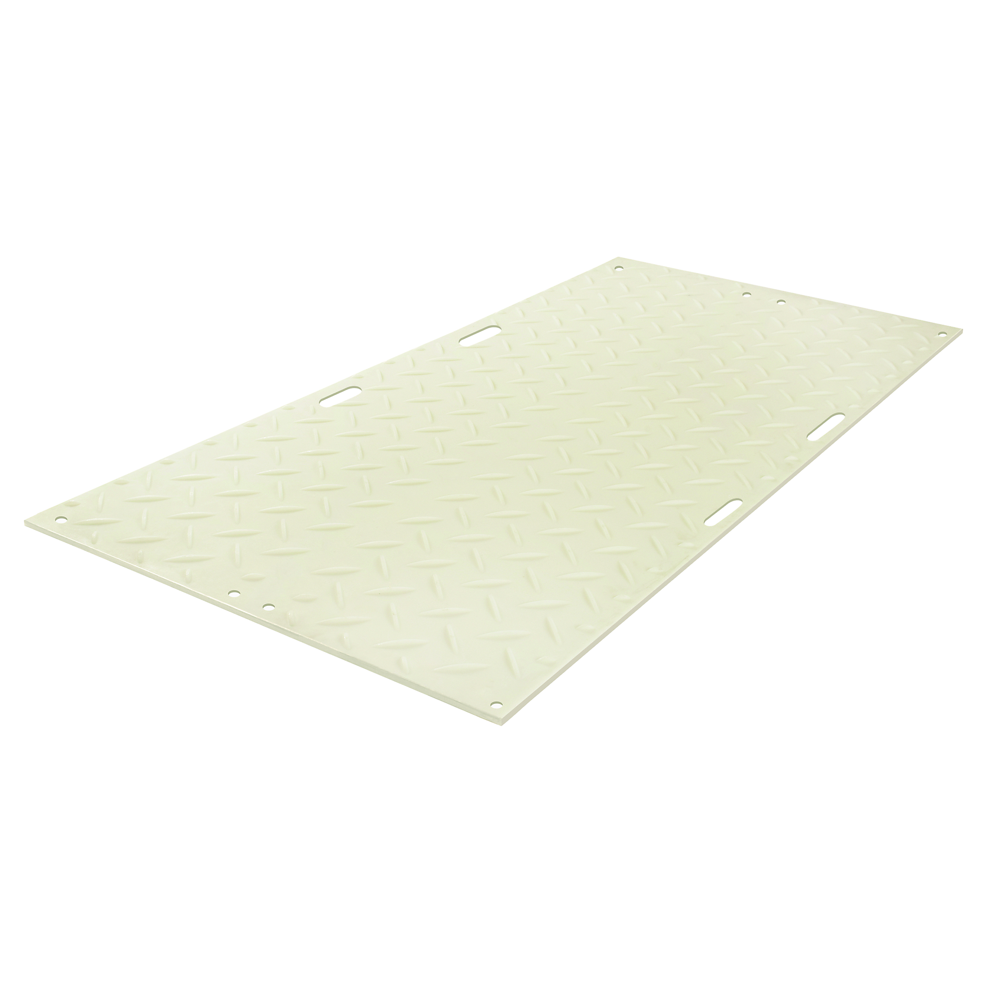 Checkers AlturnaMAT Ground Protection Mat — 4ft. x 8ft., 120 Ton Capacity, Hand Holes, One Smooth Side, Clear, Model# CM48S1HH8